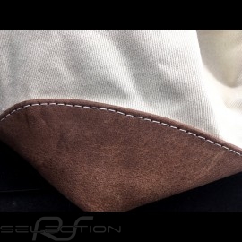 Gulf Reisetasche Steve McQueen Le Mans Beige Baumwolle/ Leder