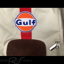 Gulf Travel bag Steve McQueen Le Mans Medium Beige Cotton / leather