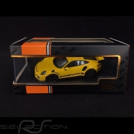 Porsche 911 GT3 RS type 991 2017 yellow racing 1/43 Ixo MOC299