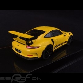 Porsche 911 GT3 RS type 991 2017 yellow racing 1/43 Ixo MOC299