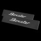 Porsche license plate for Boxster Black / White PCG70198600