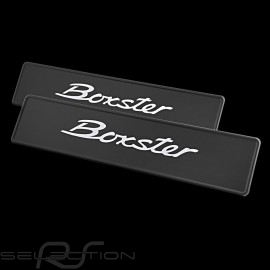Porsche Kennzeichenschild für Boxster Schwarz / Weiß PCG70198600