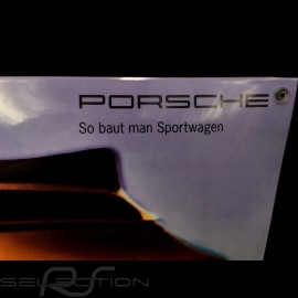 Porsche Enamel plate 911 Cabrio type 964 yellow 40 x 60 cm PCG00092810