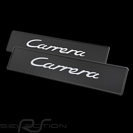 Porsche license plate for Carrera Black / White PCG70191110