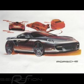 T-shirt Porsche 911 drawing white Porsche WAP918K0SR - men