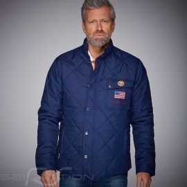 Gulf Jacke Steve McQueen Gesteppt Marineblau - Herren