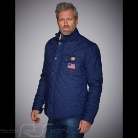 Gulf Jacke Steve McQueen Gesteppt Marineblau - Herren