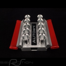 Cards holder Porsche Carrera GT engine Red Autoart 40258