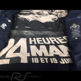 Leather jacket 24h Le Mans 66 Arnage Navy blue - men