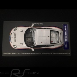Porsche 911 GT3 Cup typ 991 n° 70 Rothmans Porsche Carrera Cup Scandinavia Gellerasen Arena 2018 1/43 Spark S4520