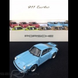 Porsche 911 Turbo 3.0 1975 ﻿Gulf blau Spielzeug Reibung Welly