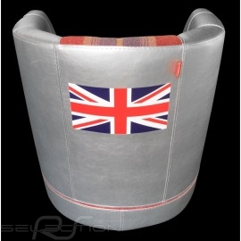 Tub chair Racing Inside n° 722 grey / red / scottish fabric