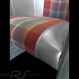 Tub chair Racing Inside n° 722 grey / red / scottish fabric