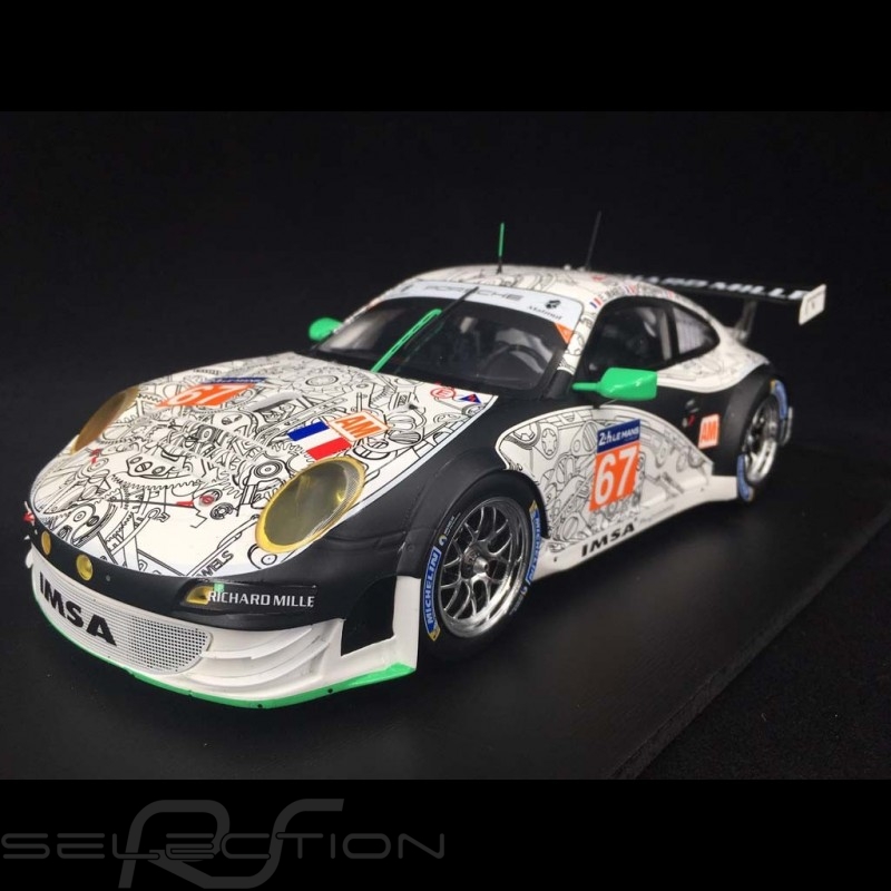 RARE ! SPARK S4232 PORSCHE 911 GT3 RSR IMSA n°67 Le Mans 2014