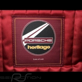 Porsche travel bag Heritage Weekender Dark grey / Gold / Burgundy red WAP0350110LHRT