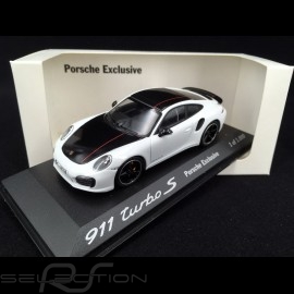 Porsche 911 Turbo S type 991 Exclusive weiß / schwarz 1/43 Minichamps WAX20130026