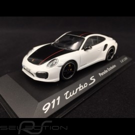 Porsche 911 Turbo S type 991 Exclusive weiß / schwarz 1/43 Minichamps WAX20130026