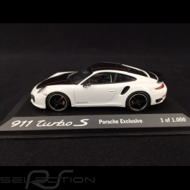 Porsche 911 Turbo S type 991 Exclusive weiß / schwarz 1/43 Minichamps WAX20130026