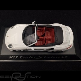 Porsche 991 Turbo S Cabriolet weiß 1/43 Minichamps WAP0203110E