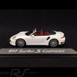 Porsche 991 Turbo S Cabriolet weiß 1/43 Minichamps WAP0203110E