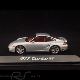 Porsche 911 Turbo type 997 silver 1/43 Minichamps WAP02013216