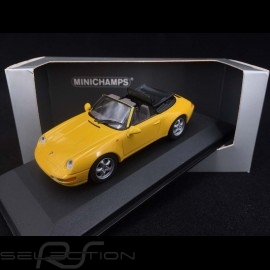 Porsche 911 type 993 Carrera Cabriolet Gelb 1/43 Minichamps  WAP020008