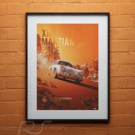 Porsche Poster 356 SL n° 153 XII Martian Race 2096 Limitierte Auflage