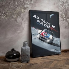 Porsche Poster 911 2.8 Carrera RSR n° 59 Brumos 29th Moon Race 2078 Limitierte Auflage
