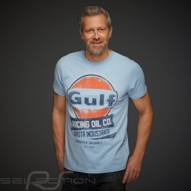 T-Shirt Gulf Racing Oil Company Gulfblau - Herren