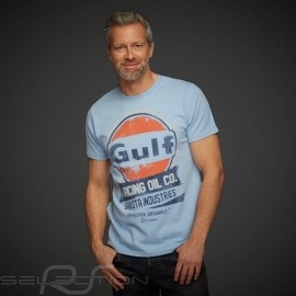 T-Shirt Gulf Racing Oil Company Gulfblau - Herren