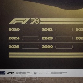 F1 Poster World champions 2020 - 2029 "The future lies ahead" Limited edition