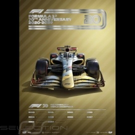 Set 8 F1 Posters 70th anniversary complete collection Limited edition