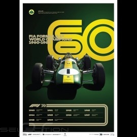 Set 8 Posters F1 World champions Complete collection Limited edition
