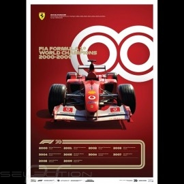 Set 8 Posters F1 World champions Complete collection Limited edition