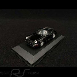 Porsche 911 Carrera 4 Cabriolet type 964 1990 black 1/43 Minichamps 940067331