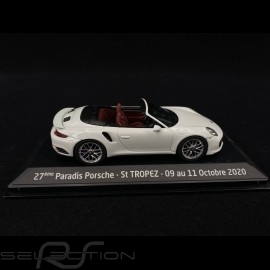 Porsche 991 Turbo S Cabriolet 2016 weiß Porsche St Tropez 2020 1/43 Herpa WAP0201340G