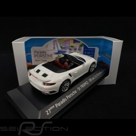 Porsche 991 Turbo S Cabriolet 2016 white Porsche St Tropez 2020 1/43 Herpa﻿ WAP0201340G