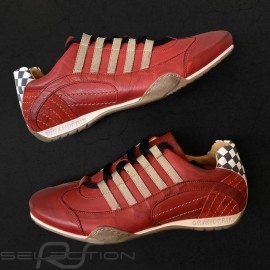Sneaker / basket shoes Style race driver Corsa Rosso red - men