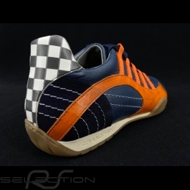 Sneaker / Basket Schuhe Style Rennfahrer Marineblau / orange - Herren