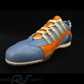 Sneaker / Basket Schuhe style Rennfahrer Gulf blau V2 - Herren