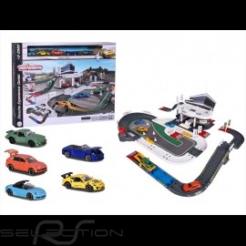 Porsche Experience Center Garage with 5 mini cars Majorette 212050029