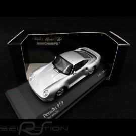 Porsche 959 1987 Silver grey metallic 1/43 Minichamps 400062520