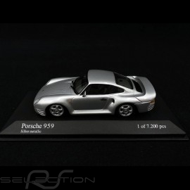 Porsche 959 1987 Silver grey metallic 1/43 Minichamps 400062520
