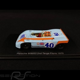 Porsche 908 03 Targa Florio 1970 n° 40 Gulf 1/43 Spark S4626