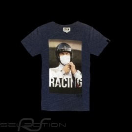 Steve McQueen T-Shirt Racing Le Mans Marineblau - Herren