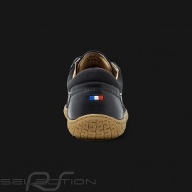 Sneaker Sport Fahrschuh 24h Le Mans Schwarz Leder - Herren