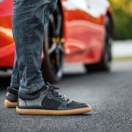 Driving shoes Sport sneaker 24h Le Mans Black Leather - men