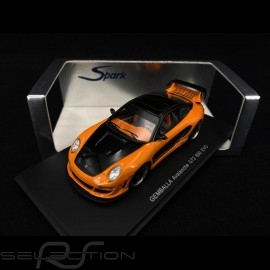 Porsche Gemballa Avalanche GT2 600 EVO 2008 orange und schwarz 1/43 Spark S0718