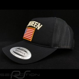 Steve McQueen Hat Snapback Black USA flag - Men