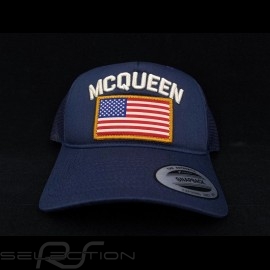 Steve McQueen Hat Snapback Navy blue USA flag - Men